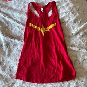 Wonder Woman Tank Top Halloween Costume Super Hero athletic Running Marvel